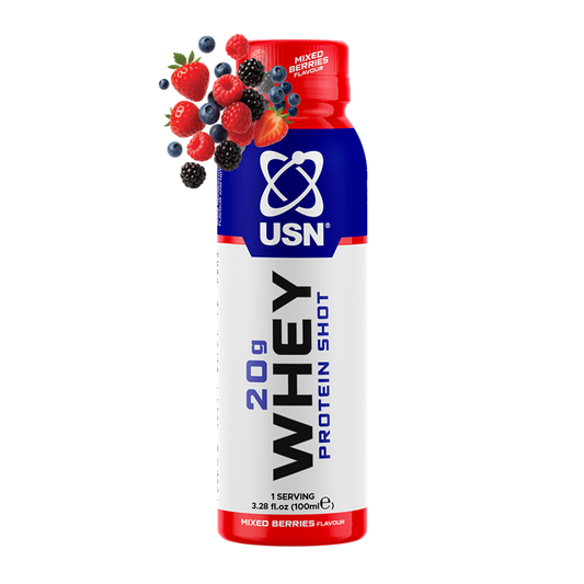 USN Whey Shot 12x100ml Mixed Berry
