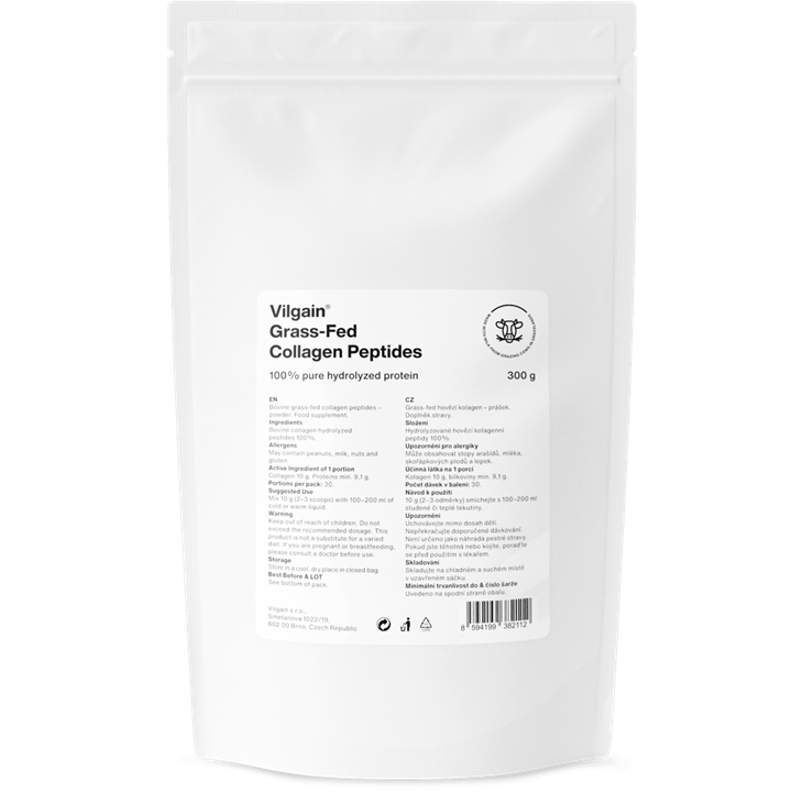 Vilgain Grass-Fed Collagen Peptides 300g