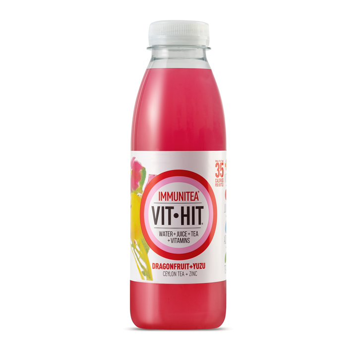 VITHIT Immunitea Dragonfruit & Yuzu - 12x500ml