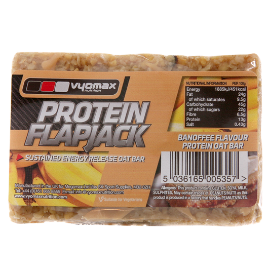 Vyomax Nutrition Protein Flapjacks 12x100g Lemon Drizzle