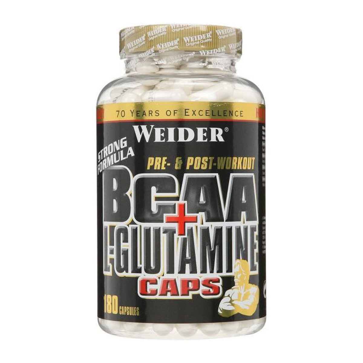 Weider BCAA + L-Glutamine Caps - 180 caps