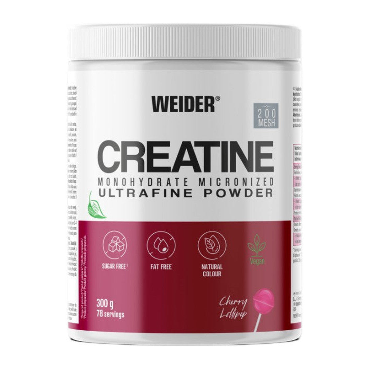 Weider Creatine Monohydrate Micronized, Cherry Lollipop - 300g