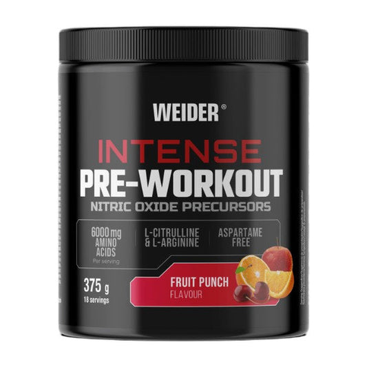 Weider Intense Pre-Workout, Fruit Punch - 375g