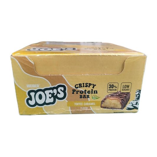 Weider Joe's Crispy Protein Bar, Toffee Caramel - 12 x 50g