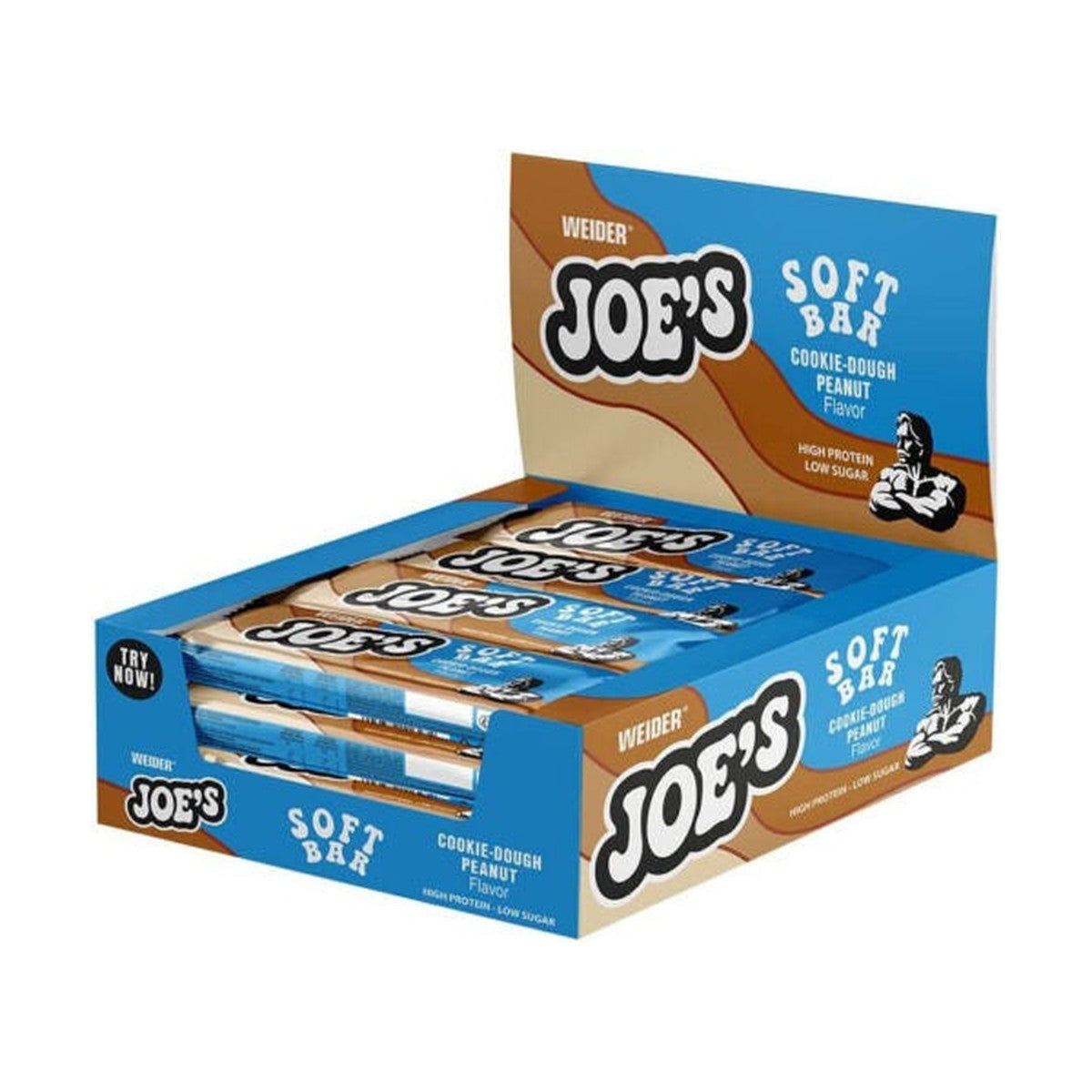 Weider Joe's Soft Bar, Cookie Dough Peanut - 12 x 50g