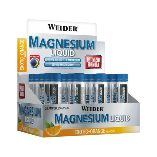 Weider Magnesium Liquid, Exotic-Orange - 20 x 25 ml.