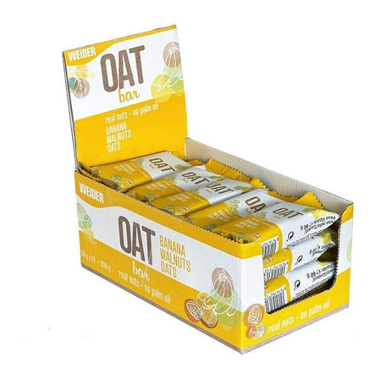 Weider Oat Bar, Banana Walnuts - 20 x 60g