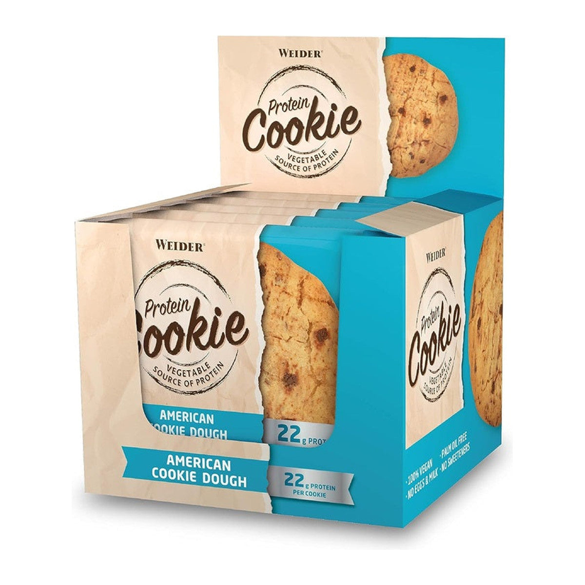 Weider Protein Cookie, American Cookie Dough - 12 x 90g
