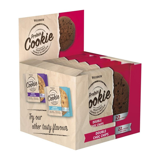 Weider Protein Cookie, Double Choc Chips - 12 x 90g