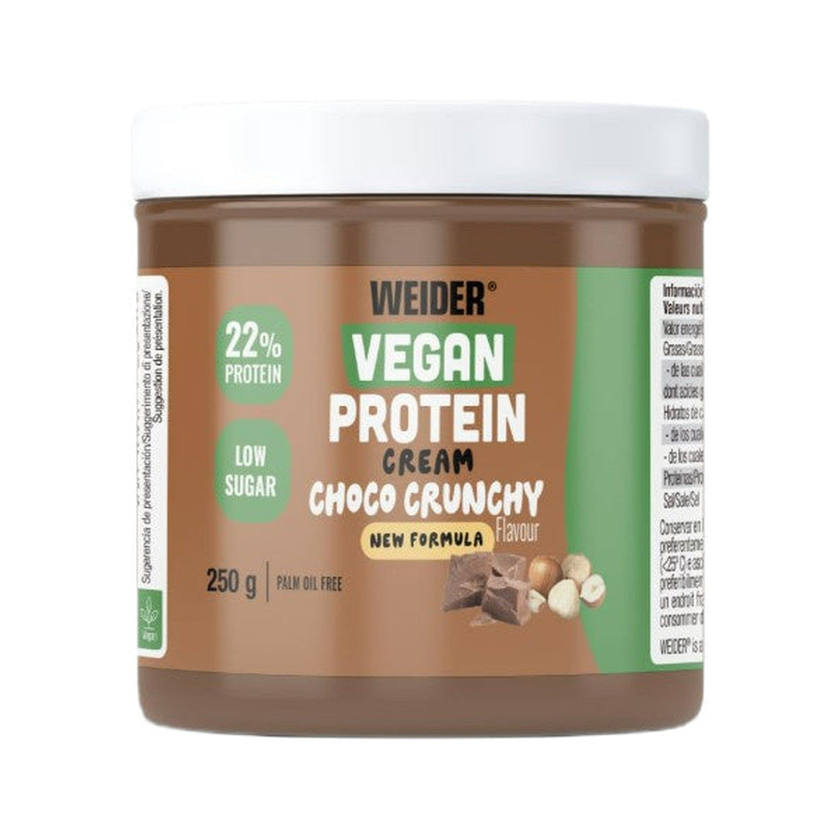 Weider Vegan Protein Cream, Choco Crunchy - 250g