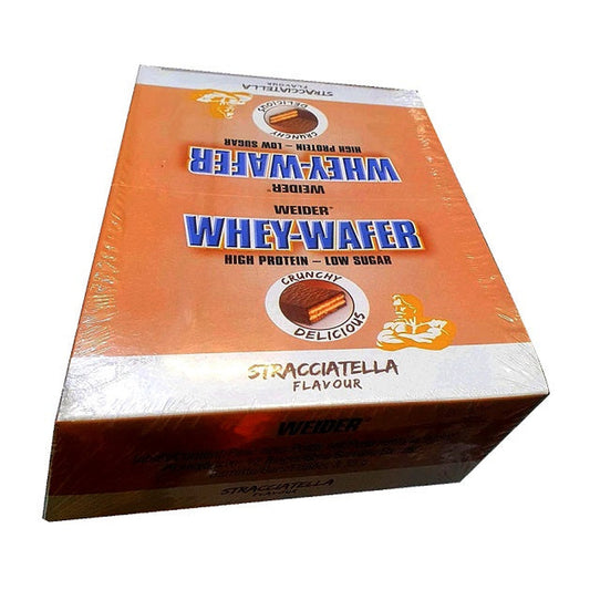 Weider Whey-Wafer, Stracciatella - 12 x 35g