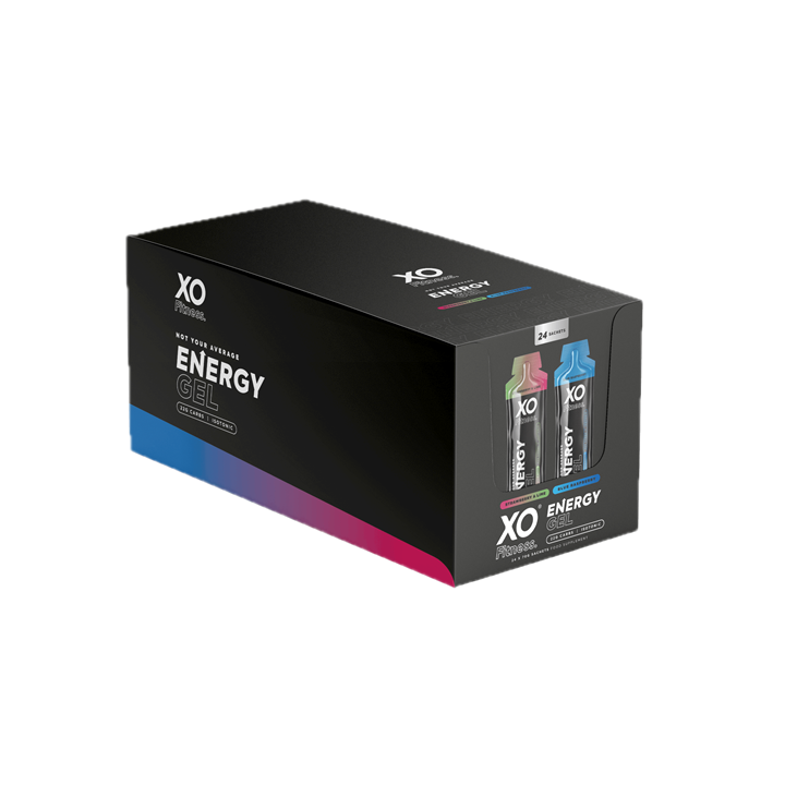XO Fitness Gels 24x70g Strawberry & Lime / Blue Raspberry