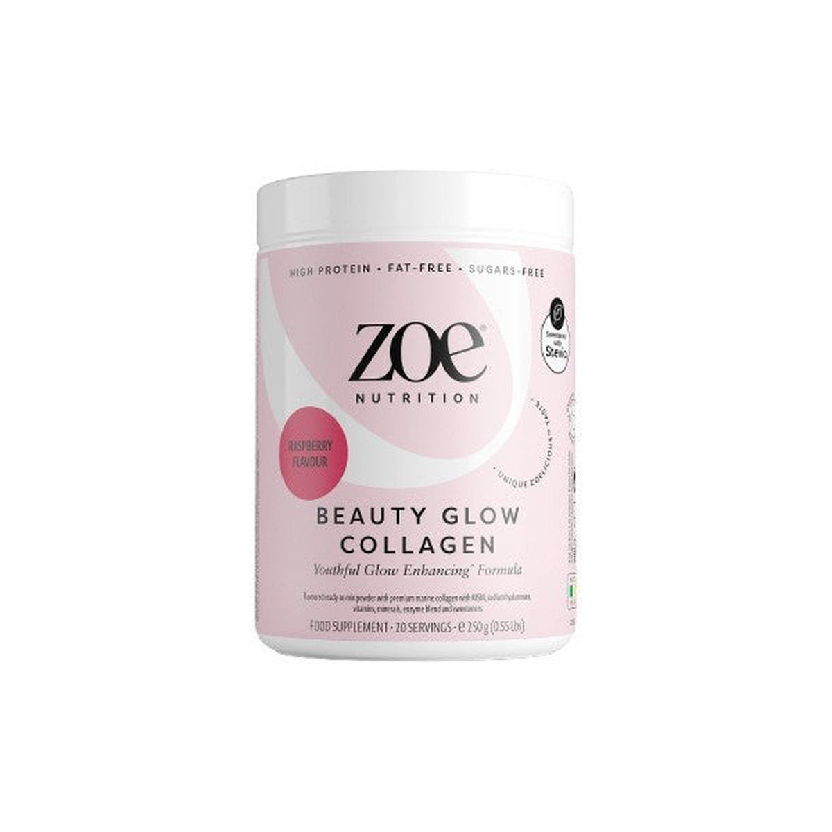 ZOE Nutrition Beauty Glow Collagen, Raspberry - 250g