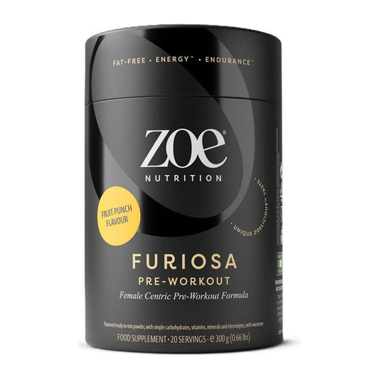 ZOE Nutrition Furiosa Pre-Workout, Fruit Punch - 300g